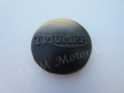 TRIUMPH CENTER GAS TANK PLUG WITH LOGO RUBBER GROMMET 83-3068 T120 TR6 1971-72