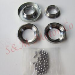TRIUMPH STEERING HEAD BEARING RACE CUP CONE SET T90 T100 TR6 T120 T150 BSA A75