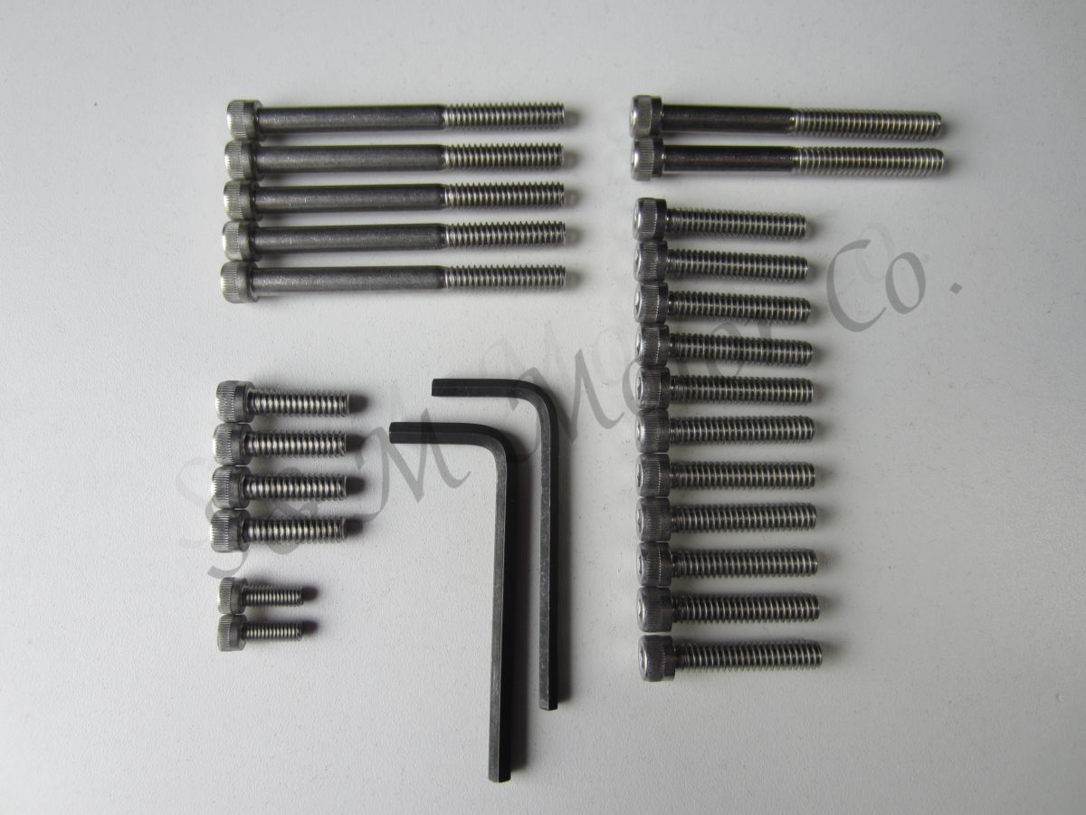 thumbnail image 2 of Stainless Steel Allen Screw Bolt Set For BSA A50 A65 Primary Clutch Cover 1963-68 2 of 6