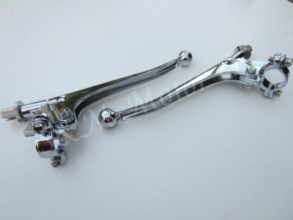 CLUTCH BRAKE CONTROL LEVER SET BALL END BSA TRIUMPH NORTON AJS ...