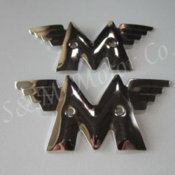 LF Harris Triumph Gas Tank Badge Emblem Set – Chrome 3T 5T 6T T100 T110 T120 TR5 TR6 T20 Tiger Cub