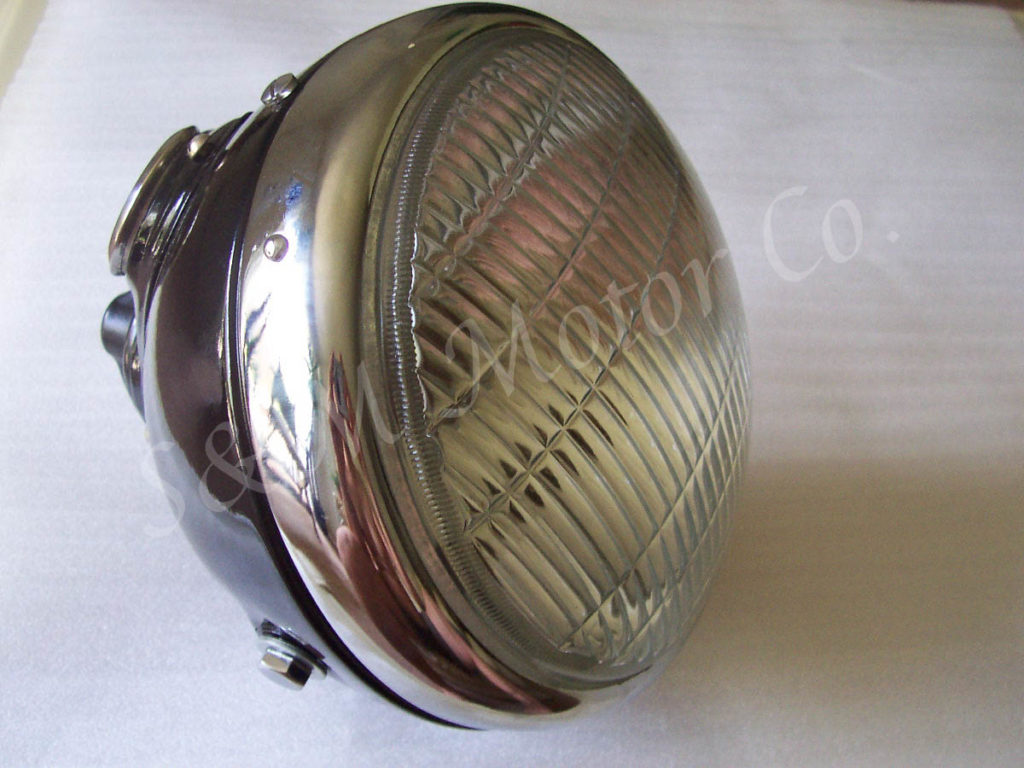 8″ LUCAS DU142 HEADLAMP HEAD LIGHT HEADLIGHT COMPLETE TRIUMPH NORTON