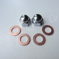 BSA TRIUMPH T120 TR6 ROCKER FEED SPINDLE ACORN DOMED NUT WASHER 70-1435 70-1335