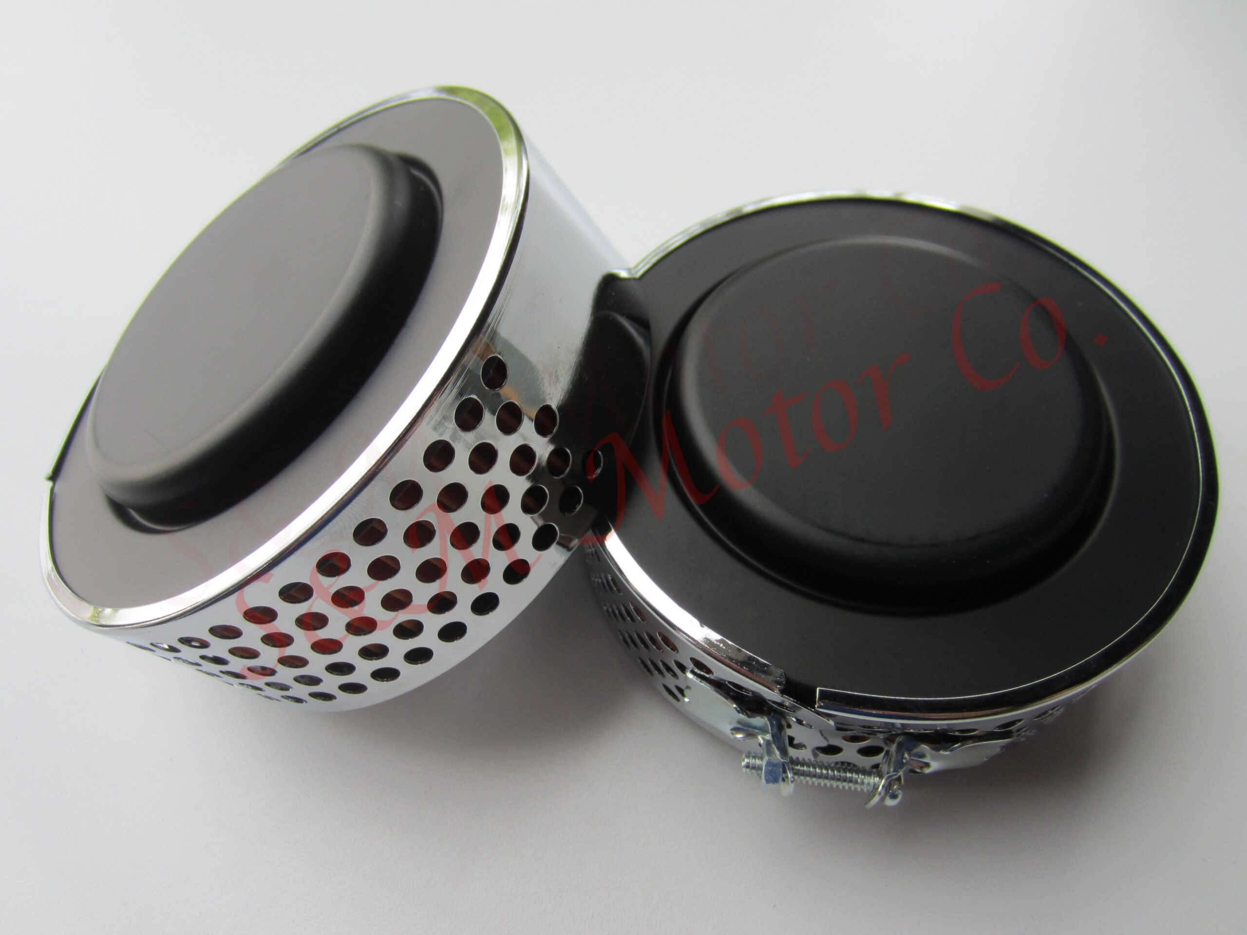 thumbnail interactive-video image 1 of Triumph T120 Bonneville Center Mount Air Cleaners & Filters (Pair) By The Bonneville Shop PN# 83-1536C 1 of 3