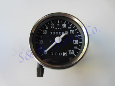 TRIUMPH BSA BLACK FACE 150 M.P.H. SPEEDOMETER GAUGE INSTRUMENT 60-2394