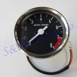 TRIUMPH BLACK FACE TACHO TACHOMETER VEGLIA GAUGE INSTRUMENT 60-7223