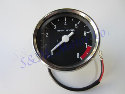 TRIUMPH BLACK FACE TACHO TACHOMETER VEGLIA GAUGE INSTRUMENT 60-7223