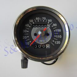 TRIUMPH BSA GREY FACE 120 M.P.H. SPEEDOMETER GAUGE INSTRUMENT