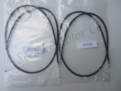 2 TRIUMPH THROTTLE CABLE T120R T120 T140 1968-76 BONNEVILLE TIGER 60-1819, D1819