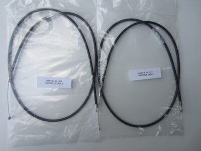 2 TRIUMPH THROTTLE CABLE T120R T120 T140 1968-76 BONNEVILLE TIGER 60-1819, D1819