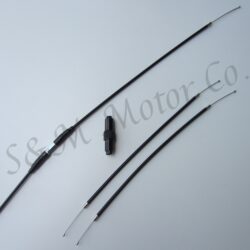 NORTON COMMANDO THROTTLE CABLE ASSEMBLY UK BAR 1969-74 06-4137, 03-3145, 01-9824