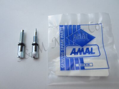 AMAL CARB CONCENTRIC EXTENDED THROTTLE STOP & PILOT SCREWS 622/168 622/169