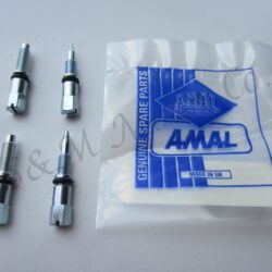 2 AMAL CARB CONCENTRIC EXTENDED THROTTLE STOP & PILOT SCREWS 622/168 622/169