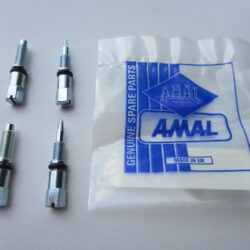2 AMAL CARB CONCENTRIC EXTENDED THROTTLE STOP & PILOT SCREWS 622/168 622/169