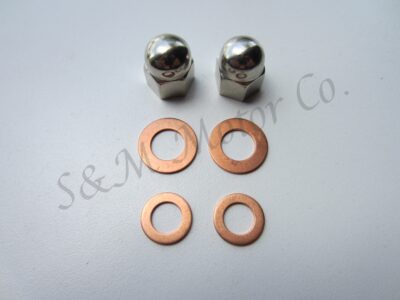 TRIUMPH T15 T20 TIGER CUB ROCKER FEED SPINDLE ACORN DOMED NUT WASHER 97-0400