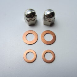 TRIUMPH T15 T20 TIGER CUB ROCKER FEED SPINDLE ACORN DOMED NUT WASHER 97-0400