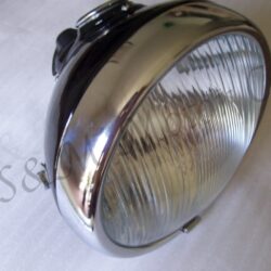 8" LUCAS DU142 HEADLAMP HEAD LIGHT HEADLIGHT COMPLETE TRIUMPH NORTON BSA