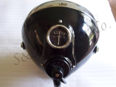 8" LUCAS DU142 HEADLAMP HEAD LIGHT HEADLIGHT COMPLETE TRIUMPH NORTON BSA - Image 2