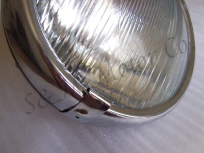 8" LUCAS DU142 HEADLAMP HEAD LIGHT HEADLIGHT COMPLETE TRIUMPH NORTON BSA - Image 3