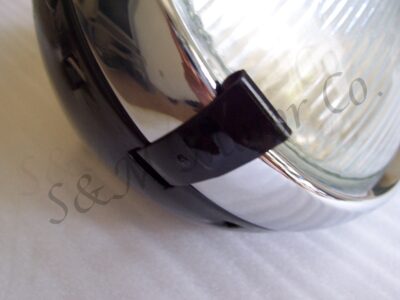 6 1/2" LUCAS DU42 HEADLAMP HEAD LIGHT HEADLIGHT COMPLETE BSA TRIUMPH NORTON AJS - Image 3