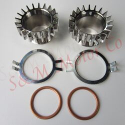 NORTON COMMANDO 850 EXHAUST PIPE NUTS LONG KIT STAINLESS 06-3555 06-2412 06-3995