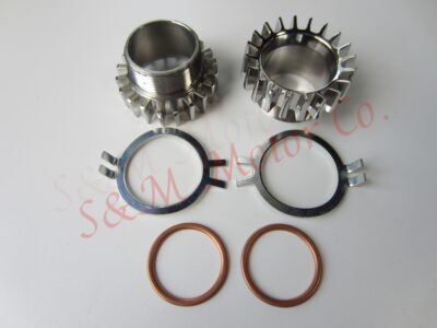 NORTON COMMANDO 850 EXHAUST PIPE NUTS LONG KIT STAINLESS 06-3555 06-2412 06-3995 - Image 2