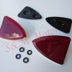 LUCAS REAR TAILLIGHT REFLECTOR BSA TRIUMPH NORTON 19-0943 99-1030 57111 82-8140