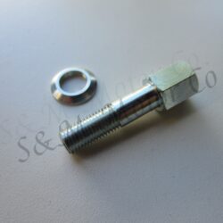 TRIUMPH EXHAUST HEADER CLAMP BOLT & WASHER CEI 70-0409 E409 T100 T120 U9 TO 1967