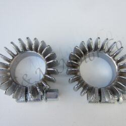 2 EXHAUST PIPE FINNED CLAMP 1 5/8" BOLT & WASHER TRIUMPH 500 T100 70-4947 E-1270