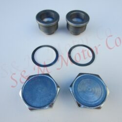 TRIUMPH T140 T150 FORK TUBE TOP NUTS WASHER KIT 1973-83 97-4395 97-4387 97-4166