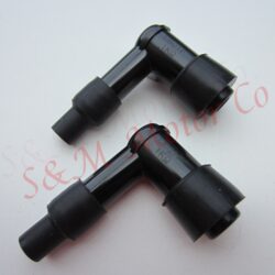 2 NGK TYPE SPARK PLUG CAP WIRE RUBBER BOOT 1K OHM LB01F TRIUMPH BSA NORTON