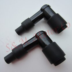 2NGK TYPE SPARK PLUG CAP WIRE RUBBER BOOT 1K OHM LB01FP TRIUMPH BSA NORTON HONDA
